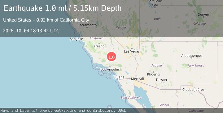 Map of 16 km N of California City, CA