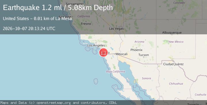 Map of 7 km NE of San Diego, CA