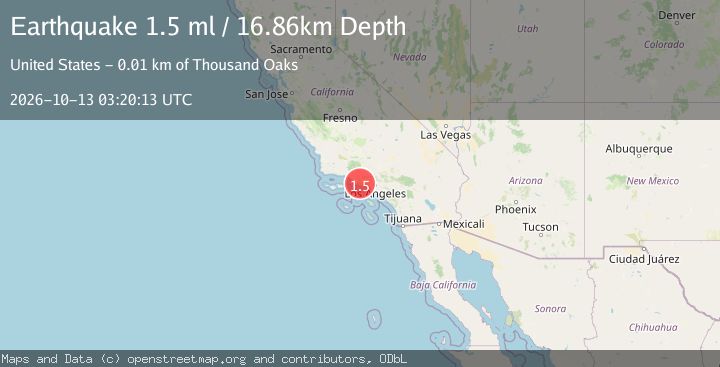 Map of 8 km SW of Westlake Village, CA