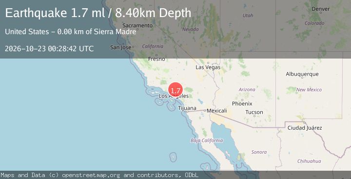 Map of 4 km NNW of Sierra Madre, CA