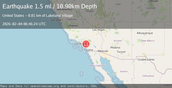 Map of 10 km WNW of Lake Elsinore, CA