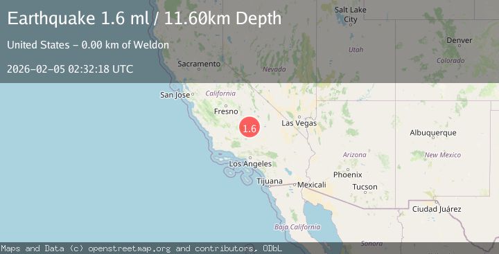 Map of 20 km ESE of Wofford Heights, CA