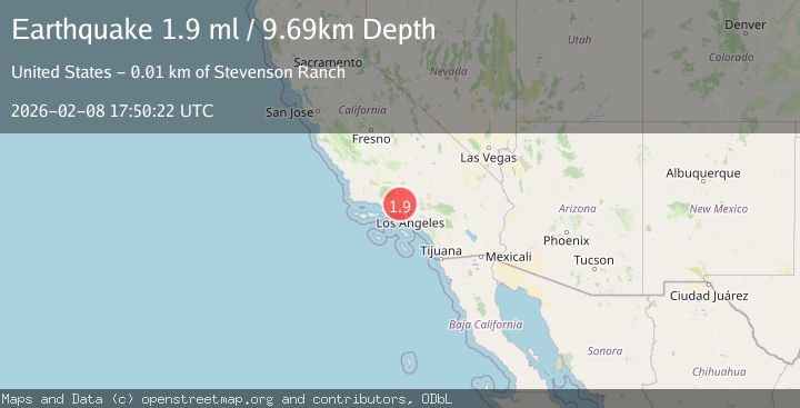 Map of 10 km SSW of Valencia, CA