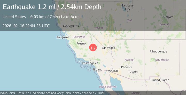 Map of 16 km ESE of Little Lake, CA