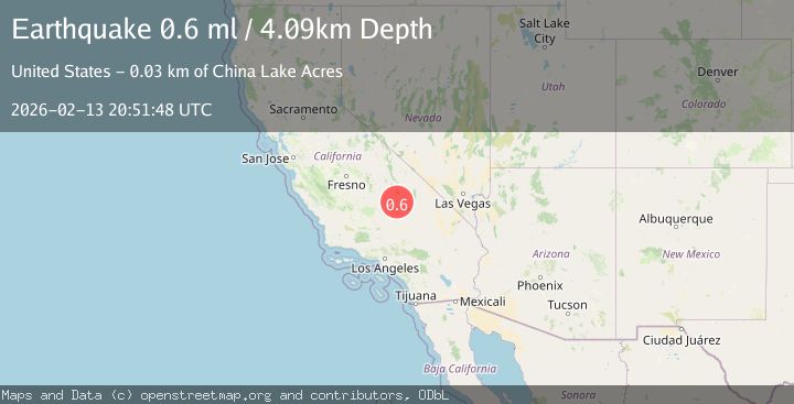 Map of 16 km E of Little Lake, CA