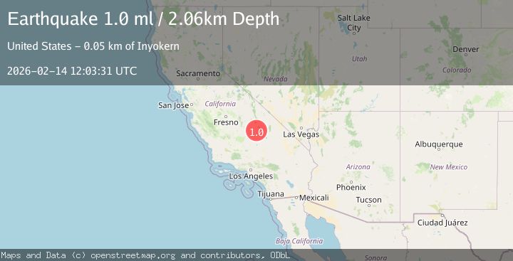 Map of 8 km ENE of Coso Junction, CA