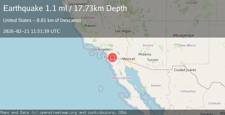 Map of 10 km WSW of Pine Valley, CA