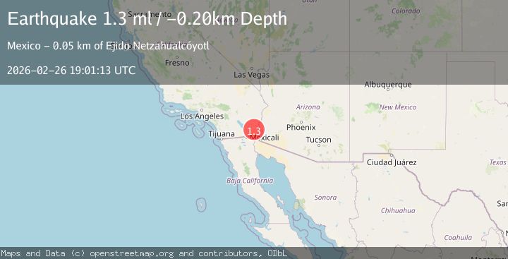 Map of 44 km NNW of Los Algodones, B.C., MX