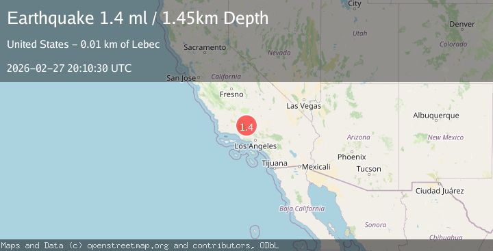 Map of 7 km E of Lebec, CA