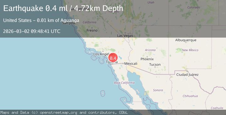 Map of 4 km ESE of Palomar Observatory, CA