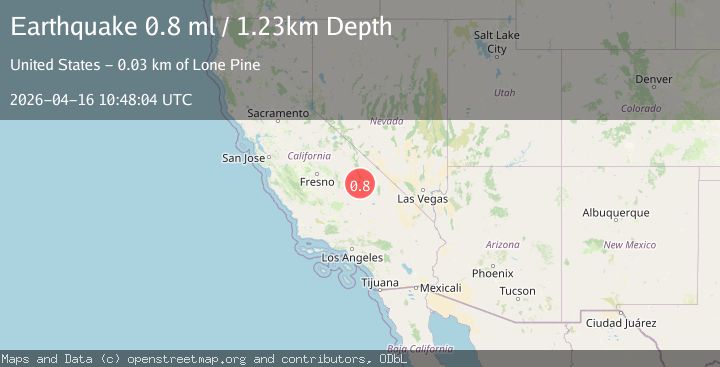 Map of 17 km NE of Olancha, CA