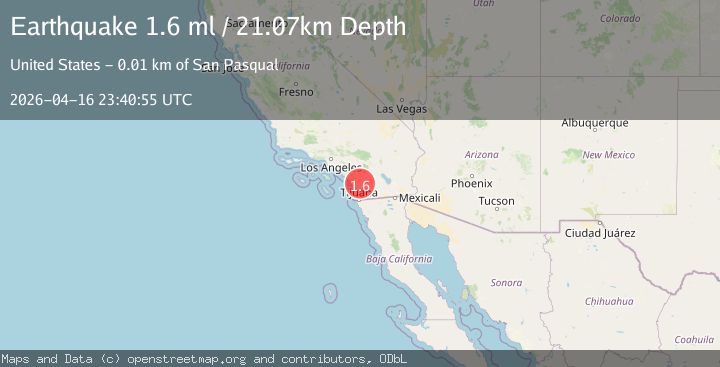 Map of 5 km N of San Pasqual, CA