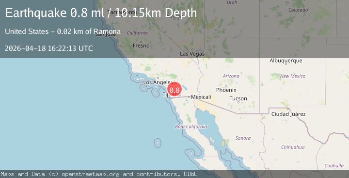 Map of 2 km S of Lake Henshaw, CA