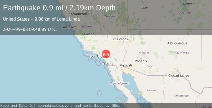 Map of 2 km SSE of Loma Linda, CA