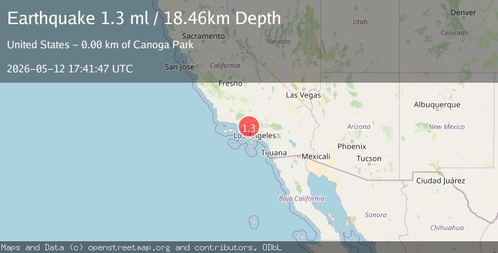 Map of 3 km N of Canoga Park, CA