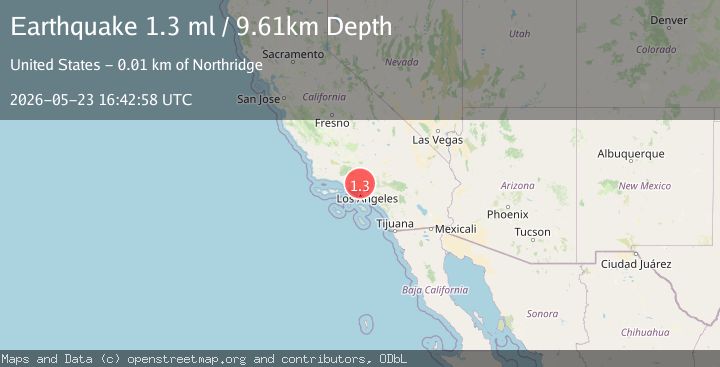 Map of 4 km NW of Granada Hills, CA