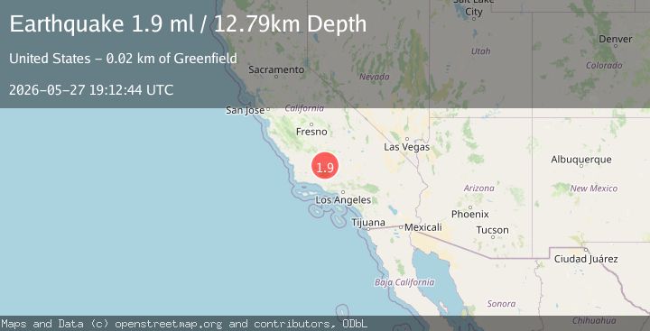 Map of 24 km NW of Grapevine, CA