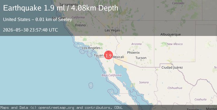 Map of 10 km WNW of Imperial, CA