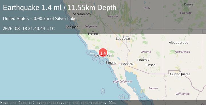 Map of 2 km NE of Silver Lake, CA