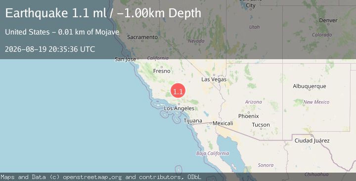 Map of 14 km W of Mojave, CA