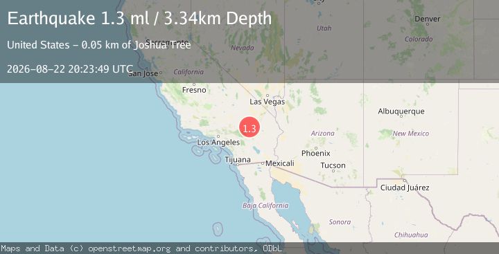 Map of 21 km SSW of Ludlow, CA