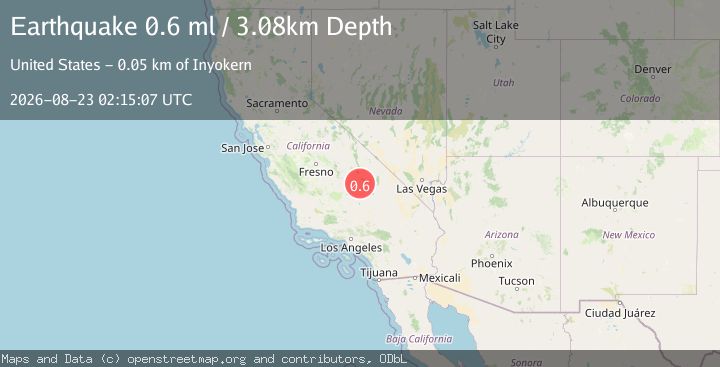 Map of 10 km ENE of Coso Junction, CA