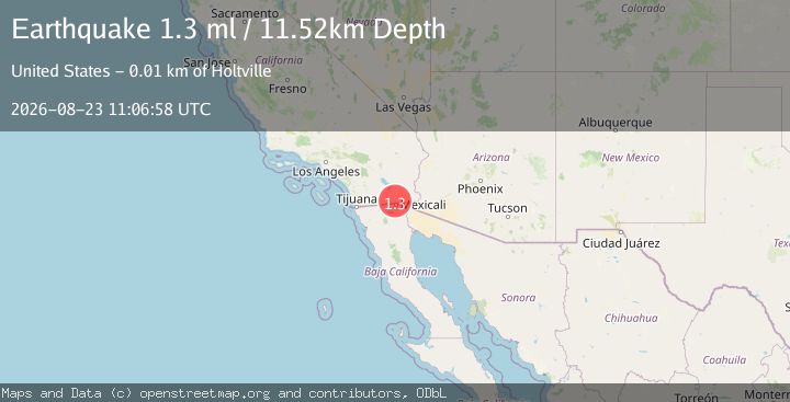 Map of 8 km ENE of Heber, CA
