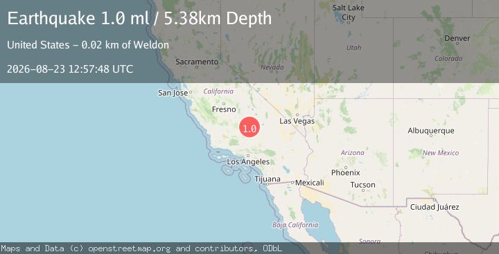 Map of 31 km ESE of Lake Isabella, CA