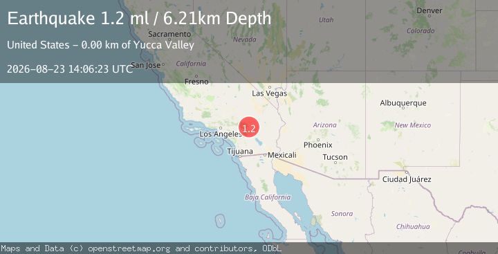Map of 3 km SSE of Yucca Valley, CA
