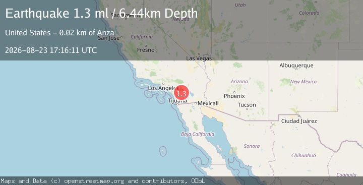 Map of 15 km N of Warner Springs, CA