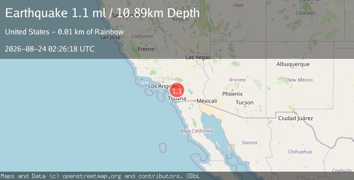 Map of 9 km NNE of Pala, CA