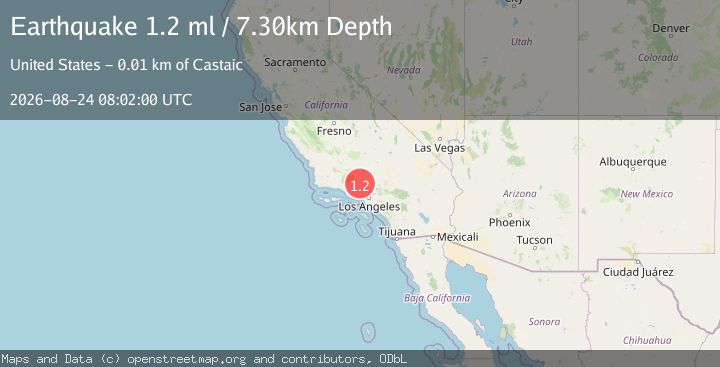 Map of 12 km N of Castaic, CA