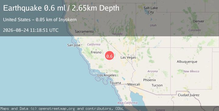 Map of 10 km ENE of Coso Junction, CA