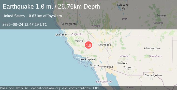 Map of 16 km SW of Little Lake, CA