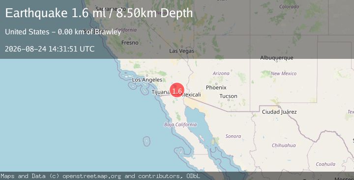Map of 3 km SW of Brawley, CA