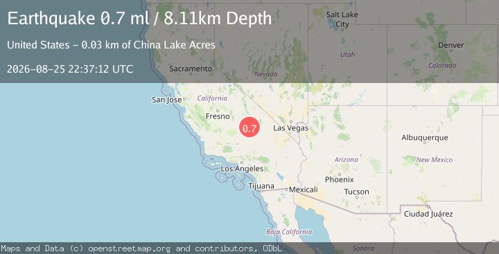 Map of 16 km ESE of Little Lake, CA