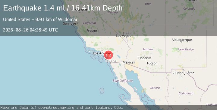 Map of 10 km WSW of Murrieta, CA