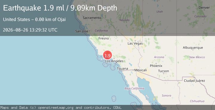 Map of 3 km E of Ojai, CA