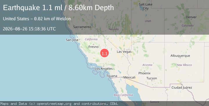 Map of 26 km WNW of Inyokern, CA