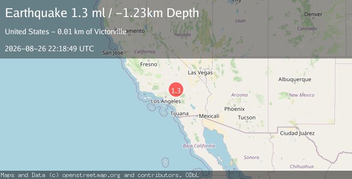 Map of 11 km N of Victorville, CA