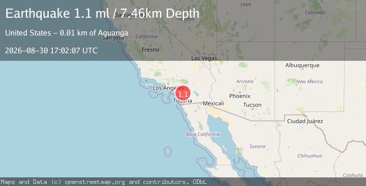 Map of 9 km WNW of Palomar Observatory, CA