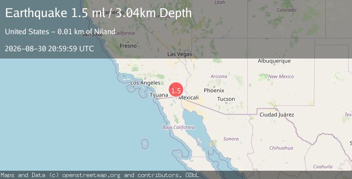Map of 5 km ESE of Niland, CA