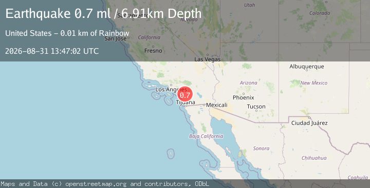 Map of 8 km NNE of Pala, CA