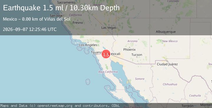 Map of 4 km NE of Progreso, B.C., MX