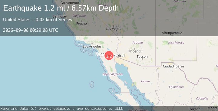 Map of 20 km WNW of Progreso, B.C., MX