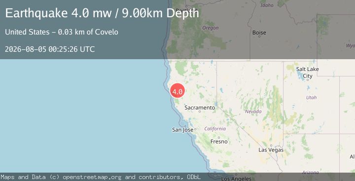 Map of 22 km SE of Alderpoint, California