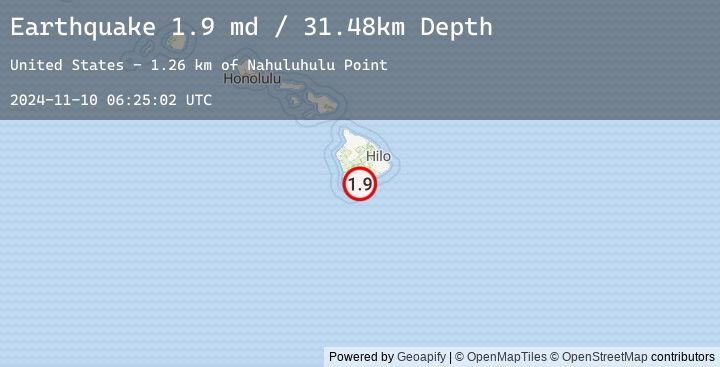 Map of 7 km S of Pāhala, Hawaii