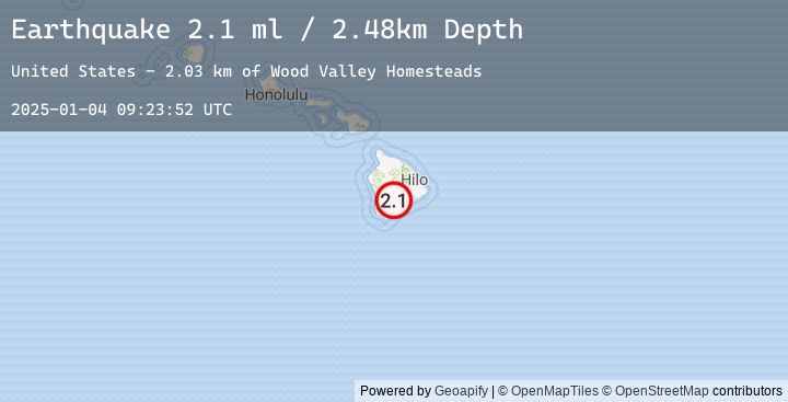 Map of 10 km N of Pāhala, Hawaii
