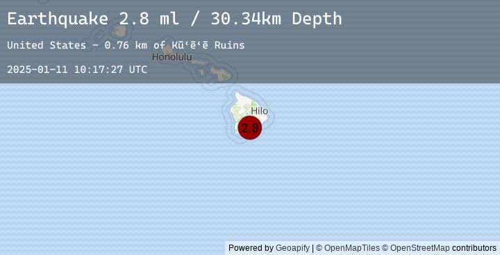 Map of 10 km E of Pāhala, Hawaii