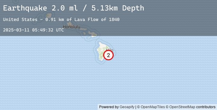 Map of 12 km S of Fern Forest, Hawaii